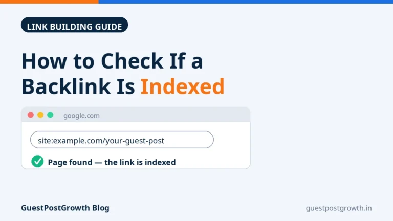 How to Check If a Backlink Is Indexed