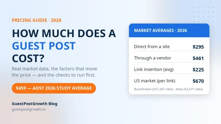 How Much Does a Guest Post Cost in 2026?